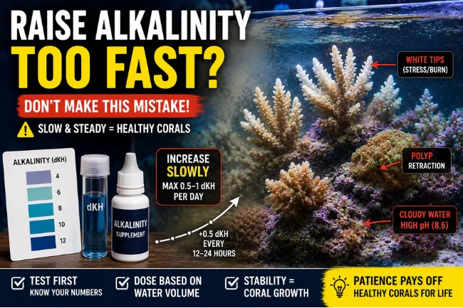 Increase Alkalinity for Coral Growth