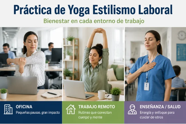 Práctica de Yoga Estilismo Laboral