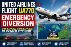United Airlines Flight UA770 Emergency Diversion