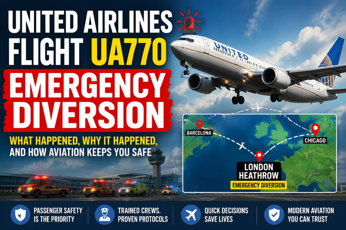 United Airlines Flight UA770 Emergency Diversion