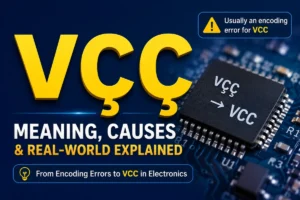 vçç Meaning: Encoding Error or VCC Explained vçç