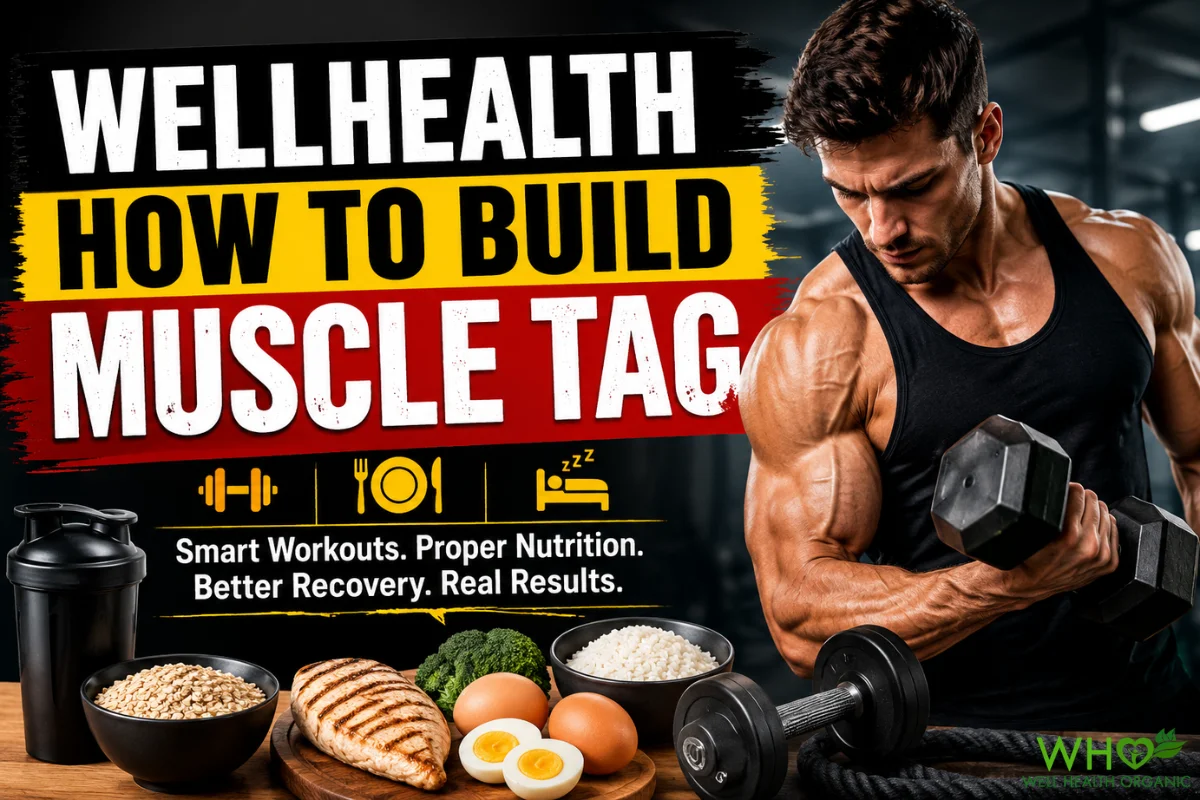 WellHealth How to Build Muscle Tag