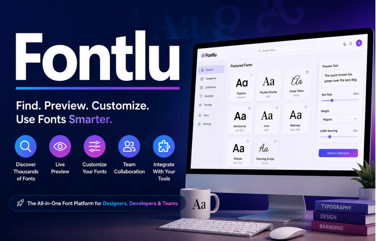 Fontlu: Smart Font Discovery and Design Platform