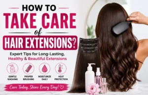 How to take care of hair extensions with proper brushing and care tips