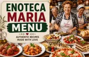 Enoteca Maria Menu with authentic Italian dishes