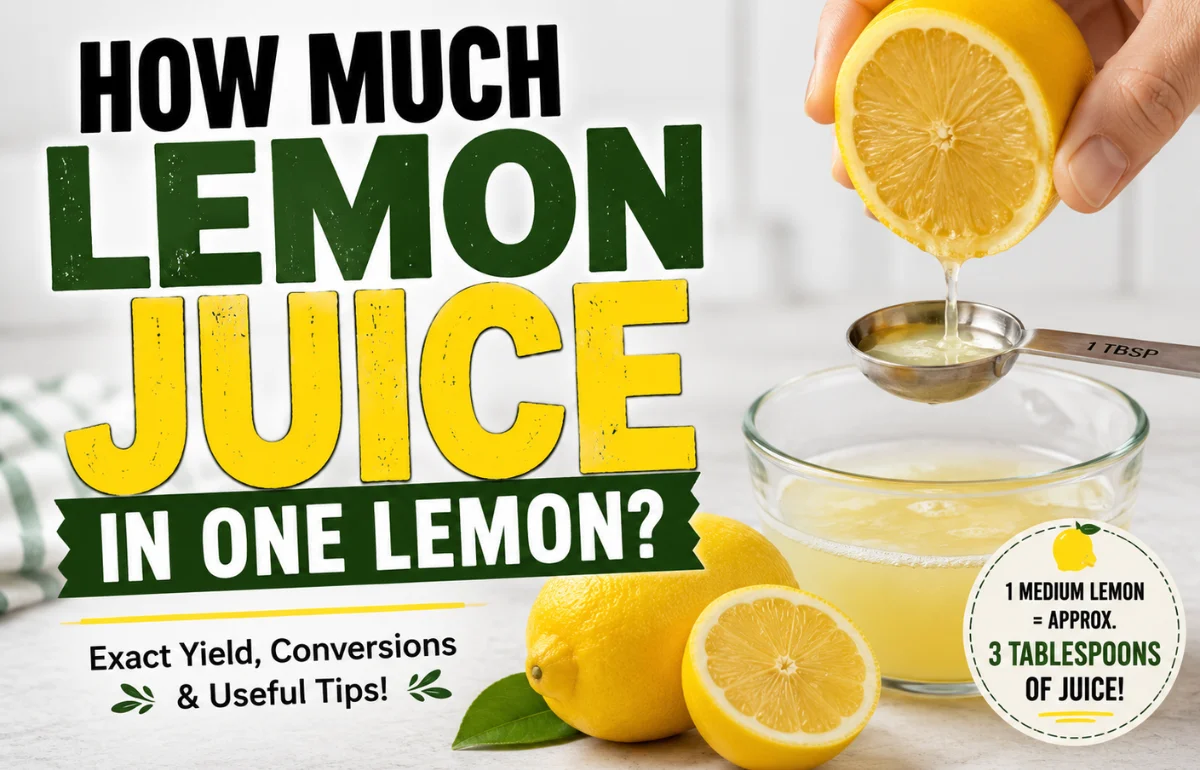 How Much Lemon Juice in One Lemon?