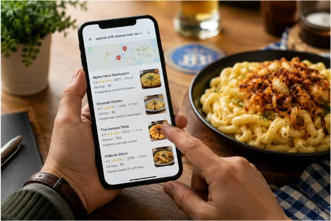Best Spatzle With Cheese Near Me restaurant search