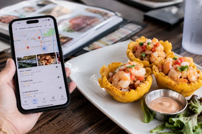 Best Tostones Rellenos Near Me search on phone