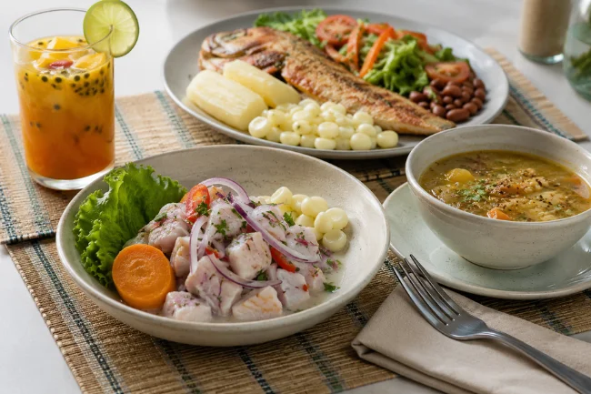 Healthy Peruvian Food meal