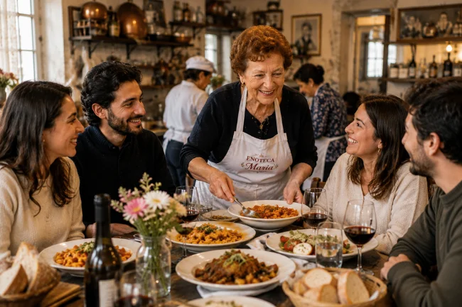 Authentic family dining at an Italian restaurant