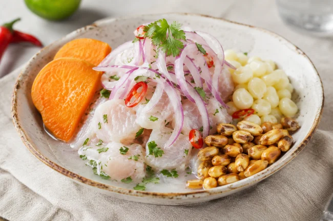 Peruvian Food ceviche bowl
