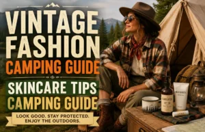 Vintage Fashion Camping Guide Skincare Tips Camping Guide