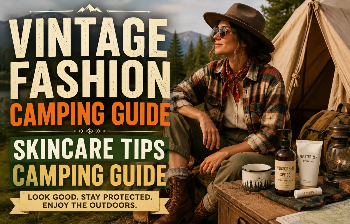 Vintage Fashion Camping Guide Skincare Tips Camping Guide