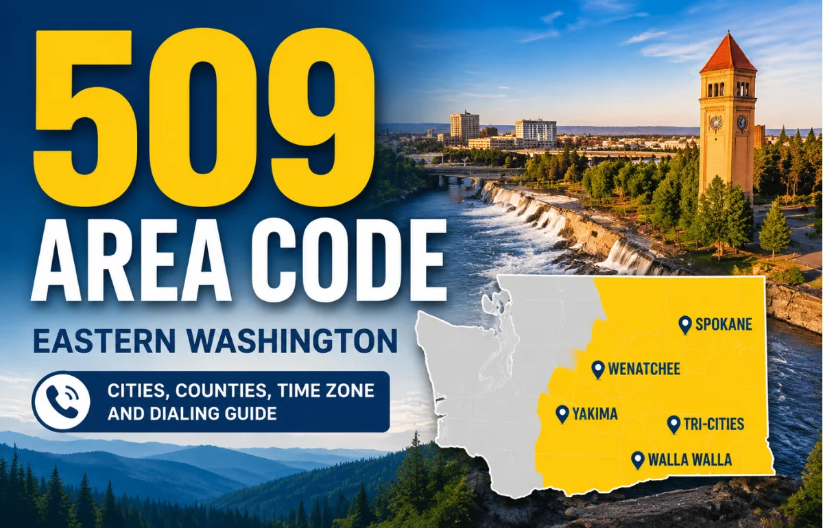 509 Area Code Eastern Washington Map
