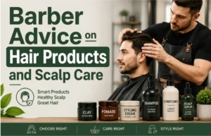 Barber Advice on Hair Products and Scalp Care tips for healthy hair and scalp