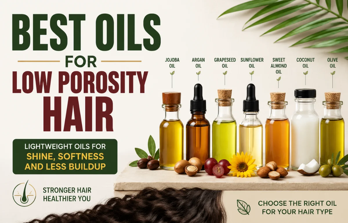 Best Oils for Low Porosity Hair with lightweight hair oils