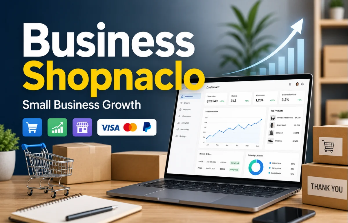 Business Shopnaclo growth dashboard