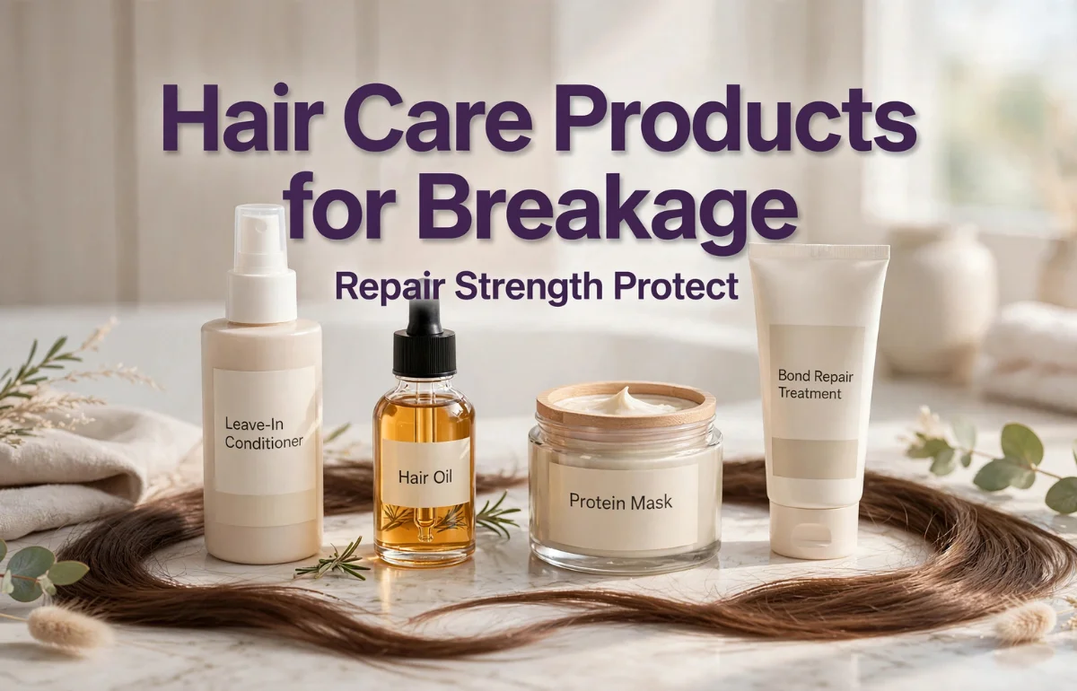 Hair Care Products for Breakage with leave-in conditioner, hair oil and protein mask