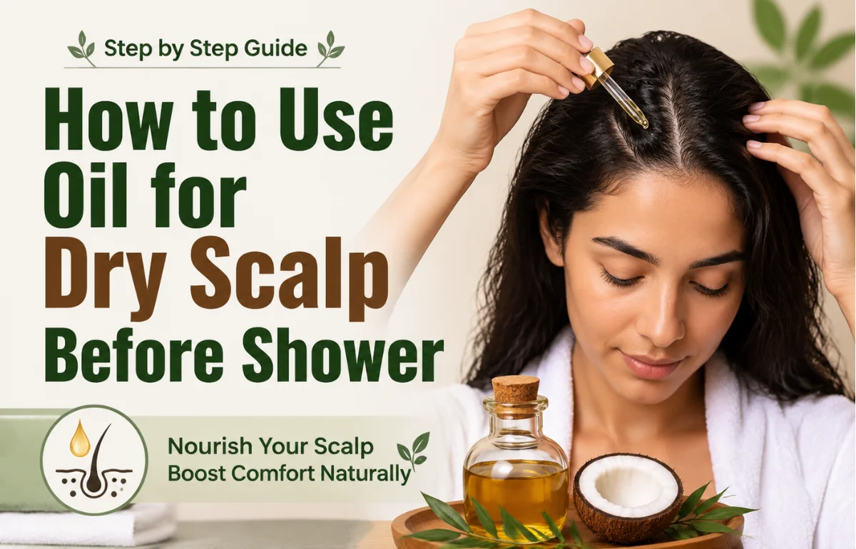 How to Use Oil for Dry Scalp Before Shower