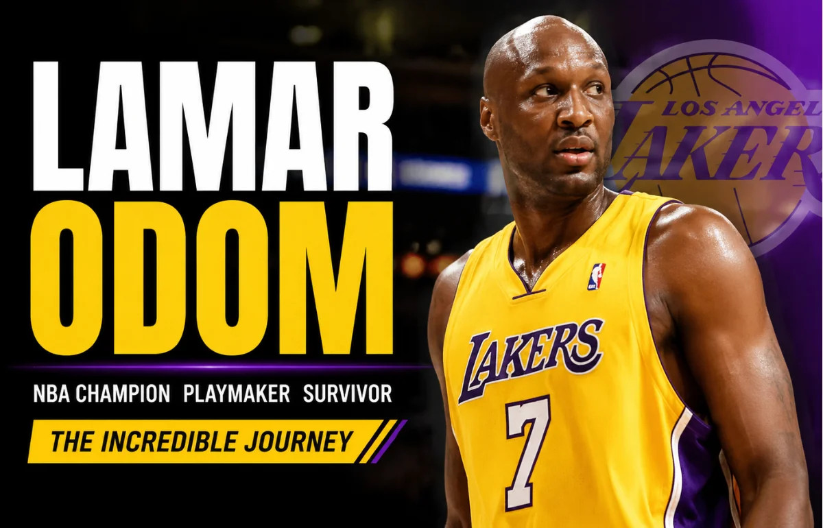 Lamar Odom Lakers basketball career portrait