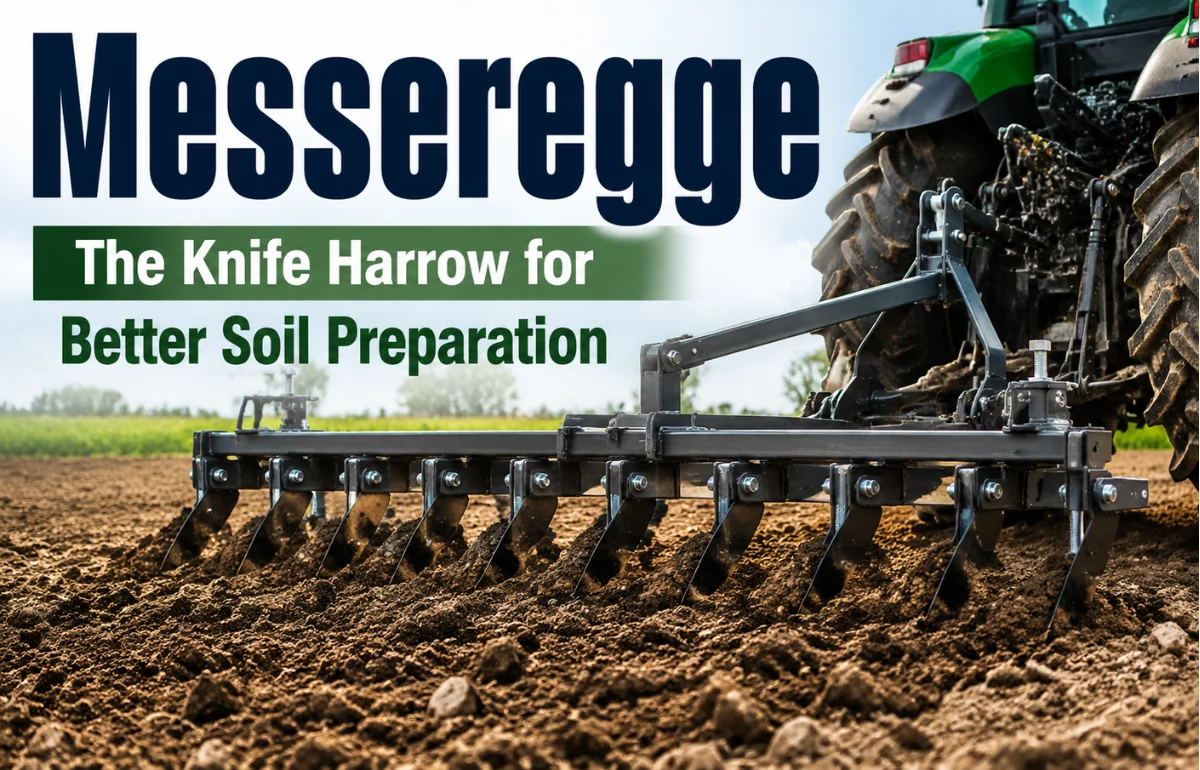 Messeregge knife harrow for soil preparation