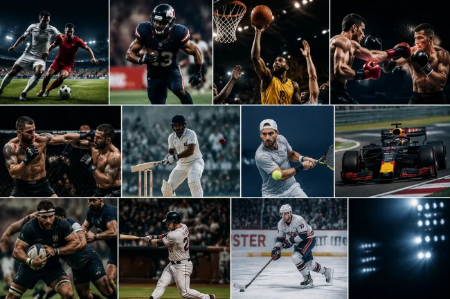 Viprow.us.com sports categories collage