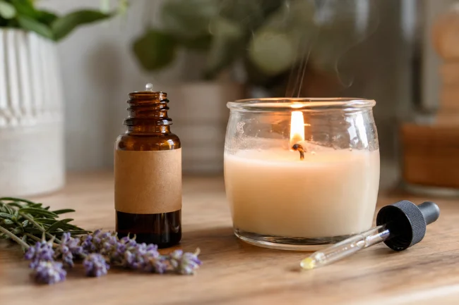Indoor Air Quality in Home Fragrance candle and essential oil
