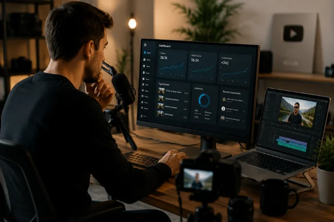 Tubehalote content creator studio dashboard